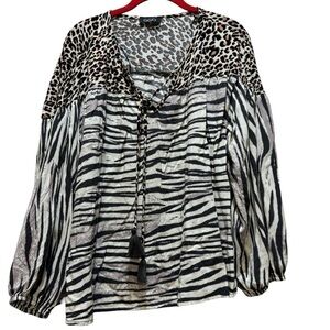Gigio Casual Flowy Top Medium EUC